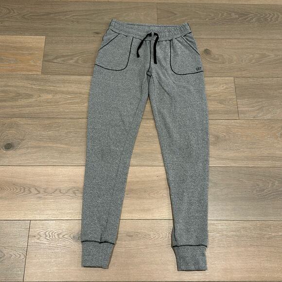ALBION FIT Heathered Gray At Ease Jogger Pants Bottoms Active Lounge Sz XS Tall - Picture 2 of 13